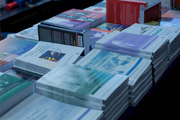 Book stall of New Library texts