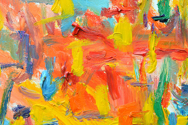 Textured acrylic painting - accessing psychoanlysis