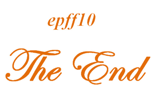 The end film title