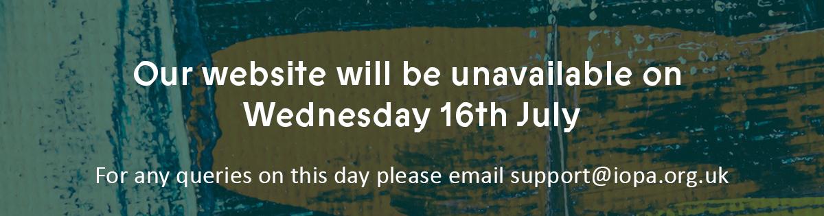Website unavailable on Wednesday 16th July, contact support@iopa.org.uk 