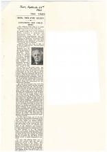 melanie klein dies in london on 22nd september, aged 78