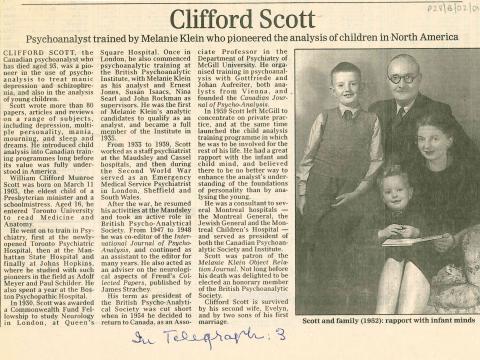 Clifford Scott becomes the fifth President of the Society ...
